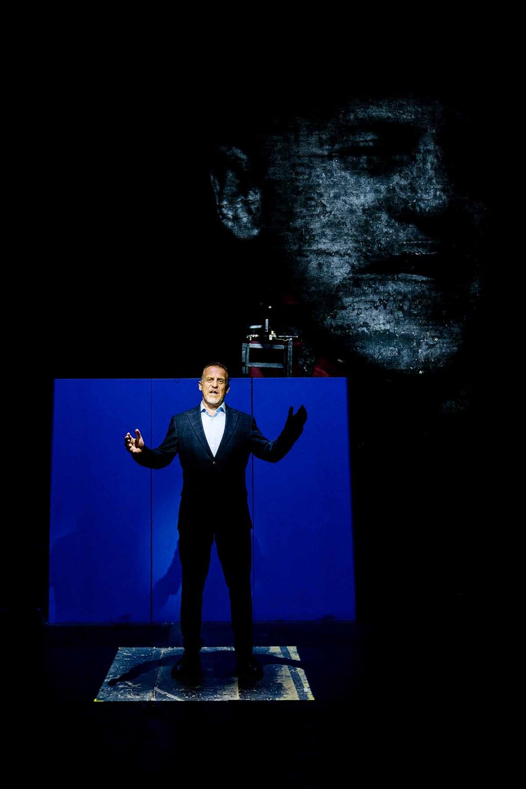 Nigel Lindsay in The Trials, 2022. Image Helen Murray