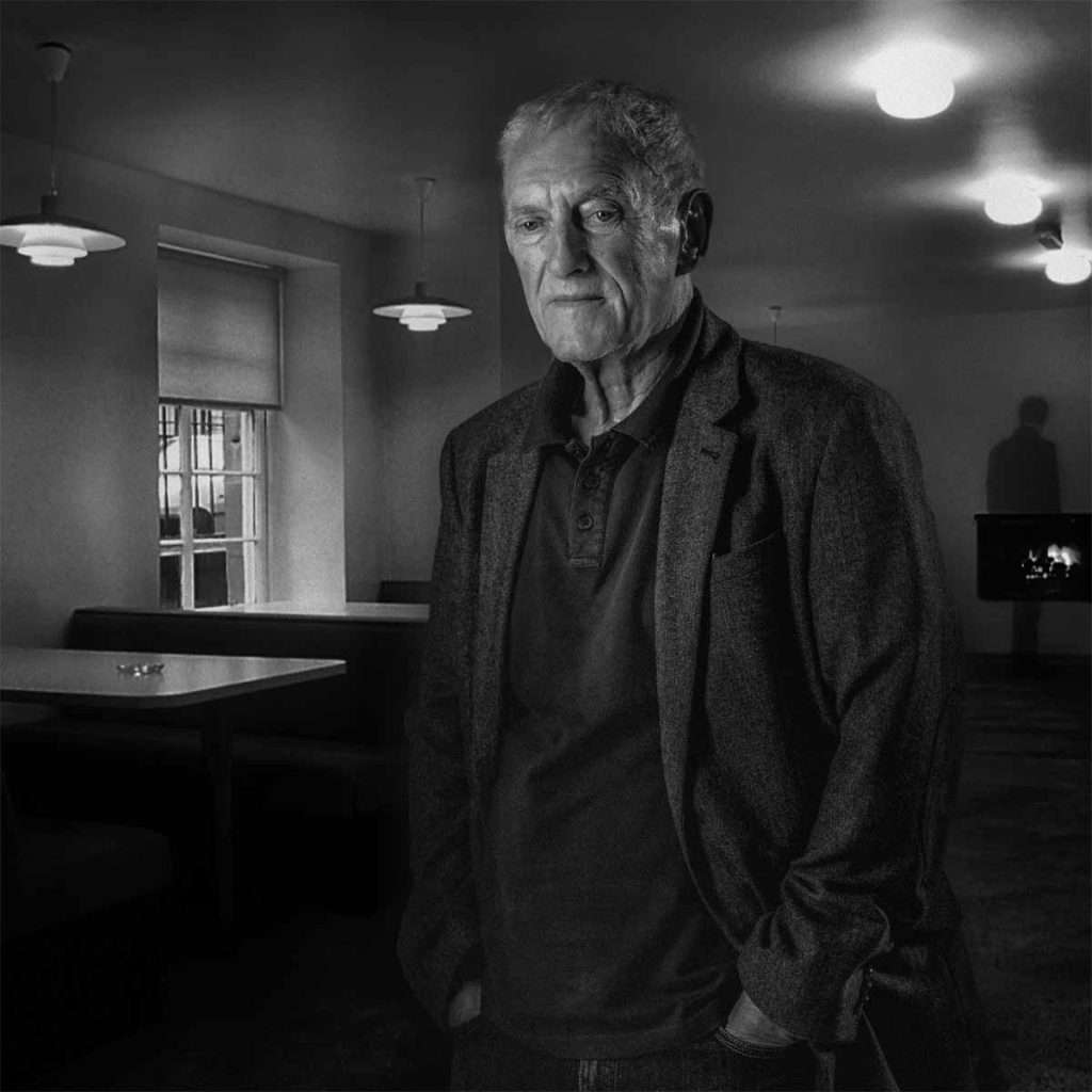 A portrait of the Scottish author ‘James Kelman’ by Chris Close, Edinburgh is the winner of the SPA Albert Watson Portrait Prize