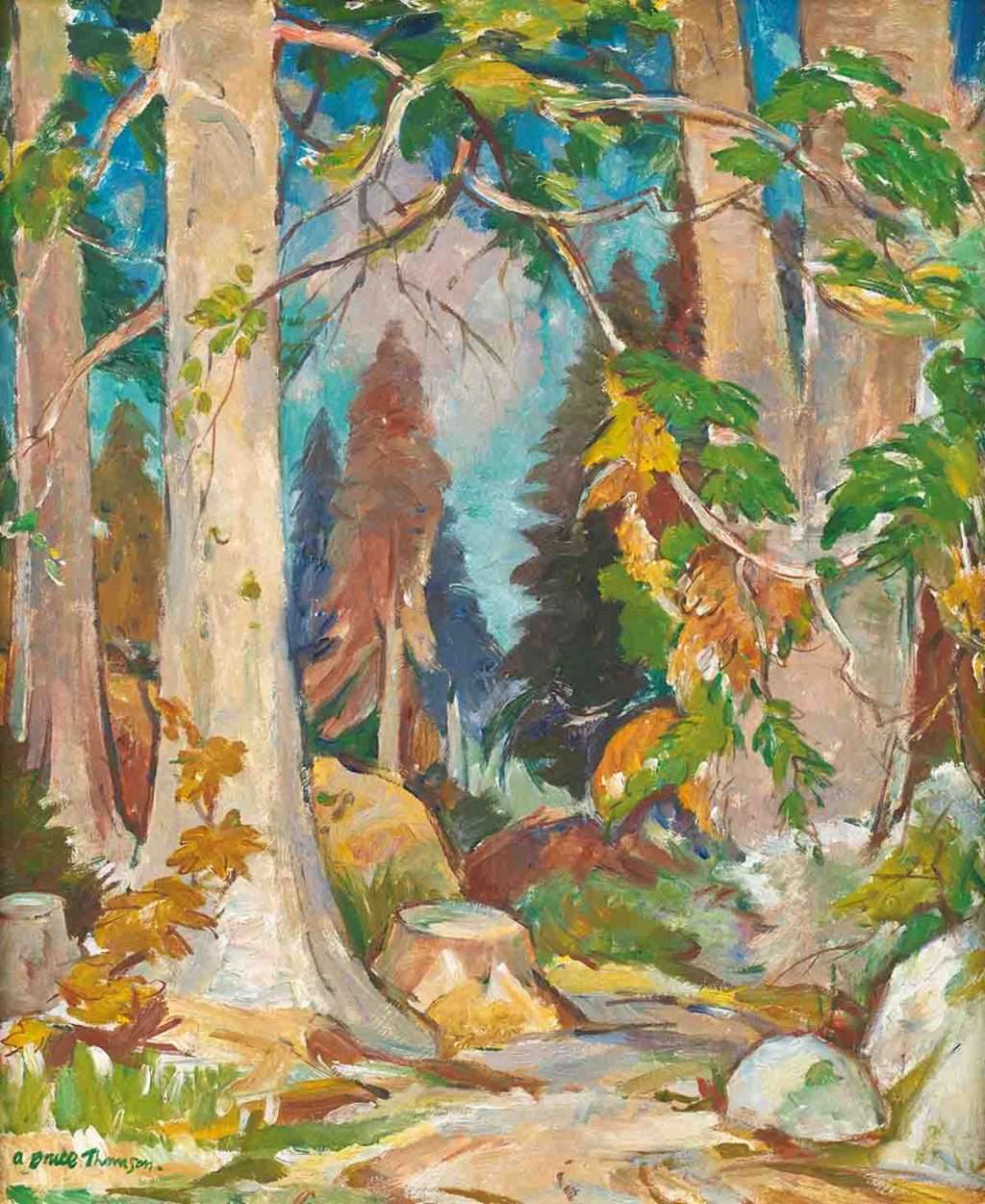 Adam Bruce Thomson, 'Through the Wood', oil on board
