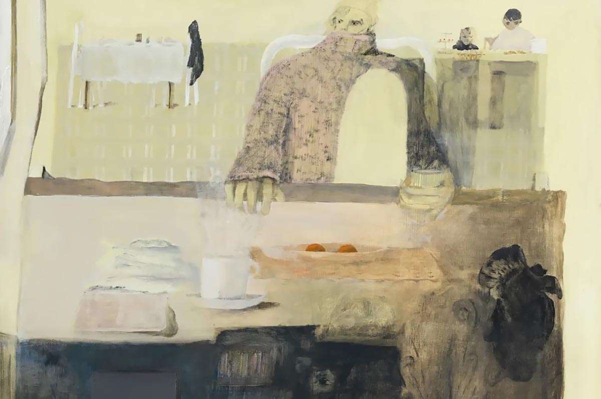 Aubrey Levinthal, 'Hotel Buffet in Colorado', oil on panel