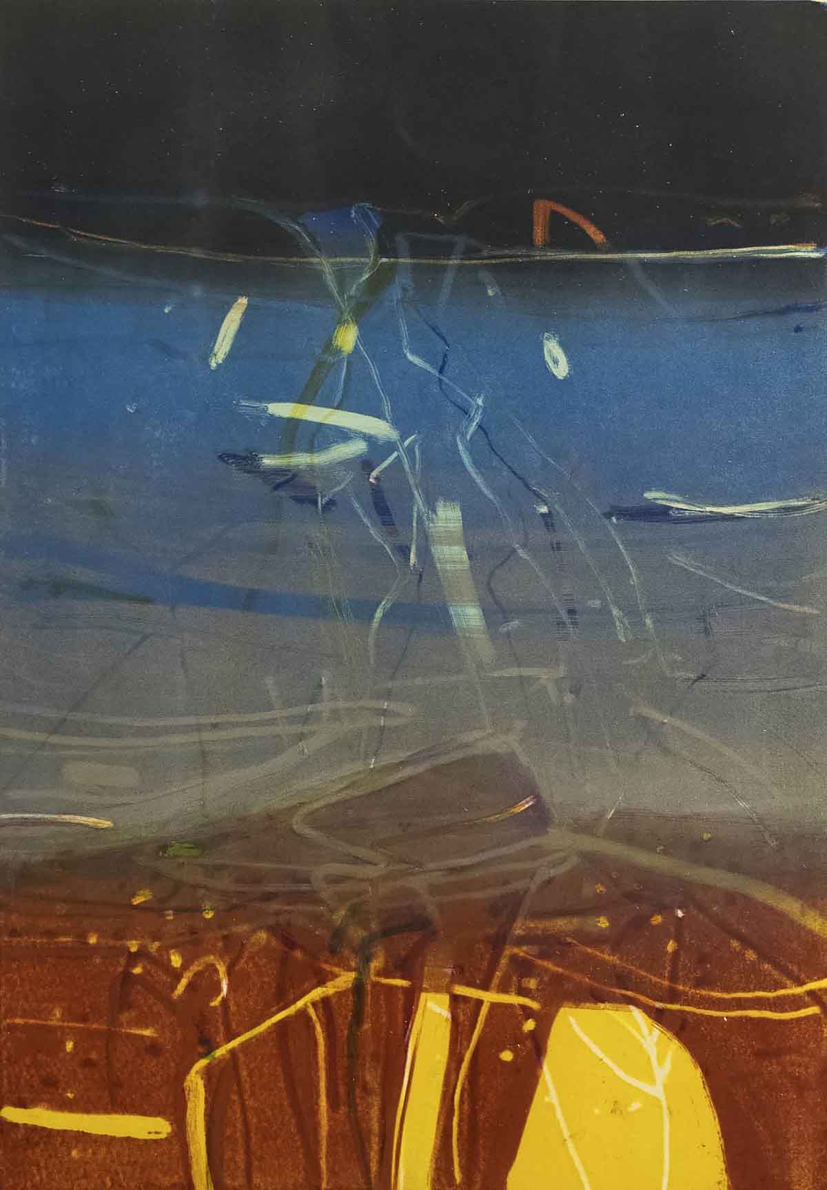 Barbara Rae RSA, 'Winter Evening - Sierra Contraviesa'