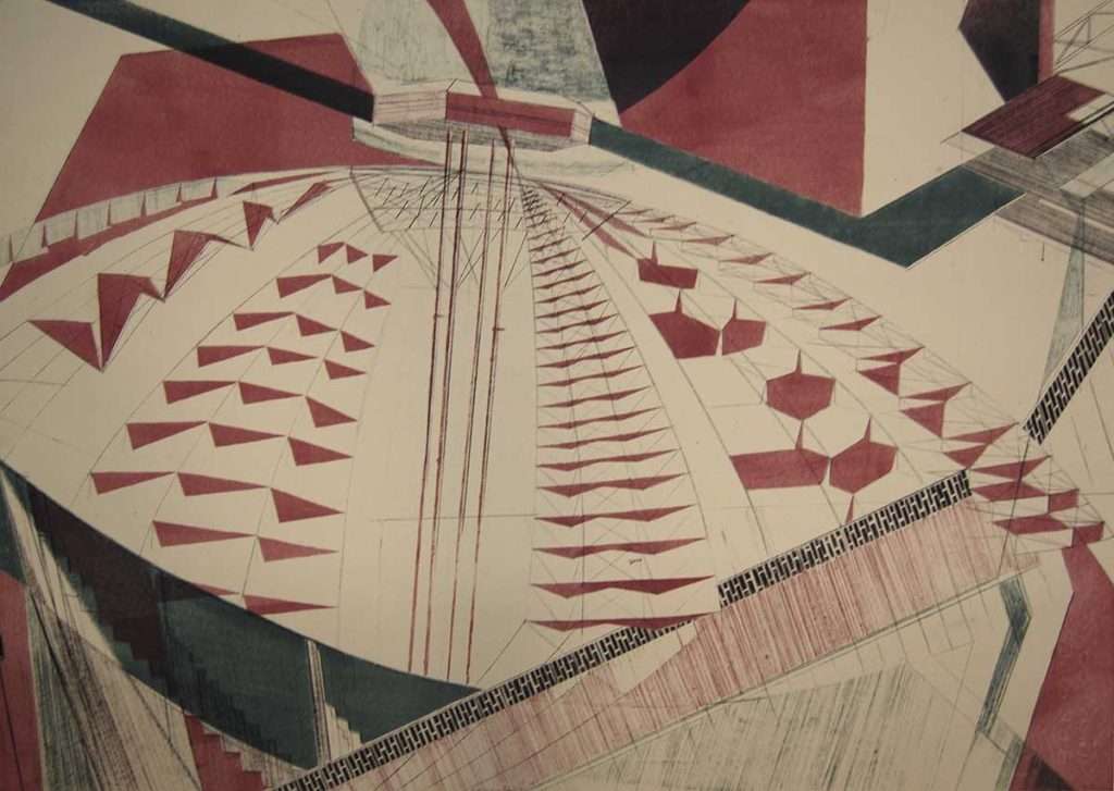 Bronwen Sleigh, 'Exhibition Way II', lithograph