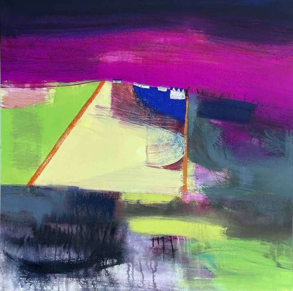 Caroline Bailey, 'Farm Buildings Orkney', watercolour, gouache and acrylic