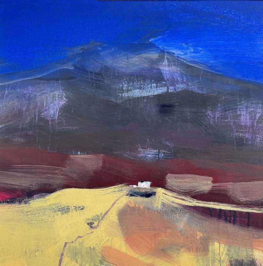 Caroline Bailey, 'Sun on Winter Fields', watercolour