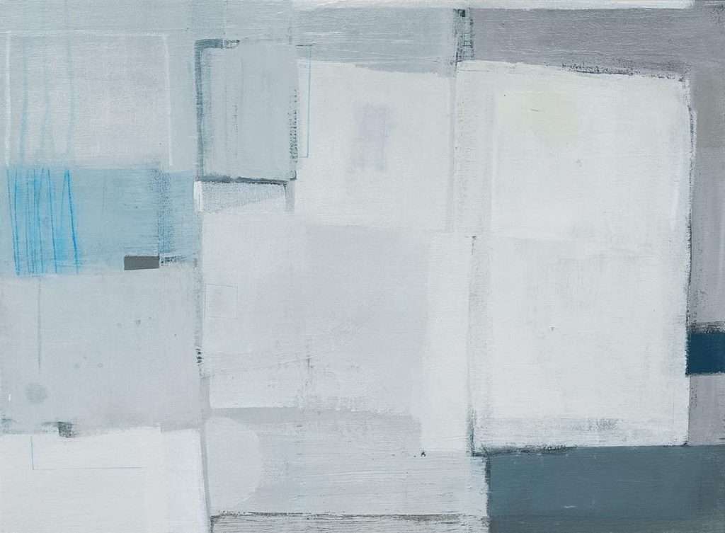 Caroline Millar, 'Quiet now', acrylic, pencil and wax crayon on canvas