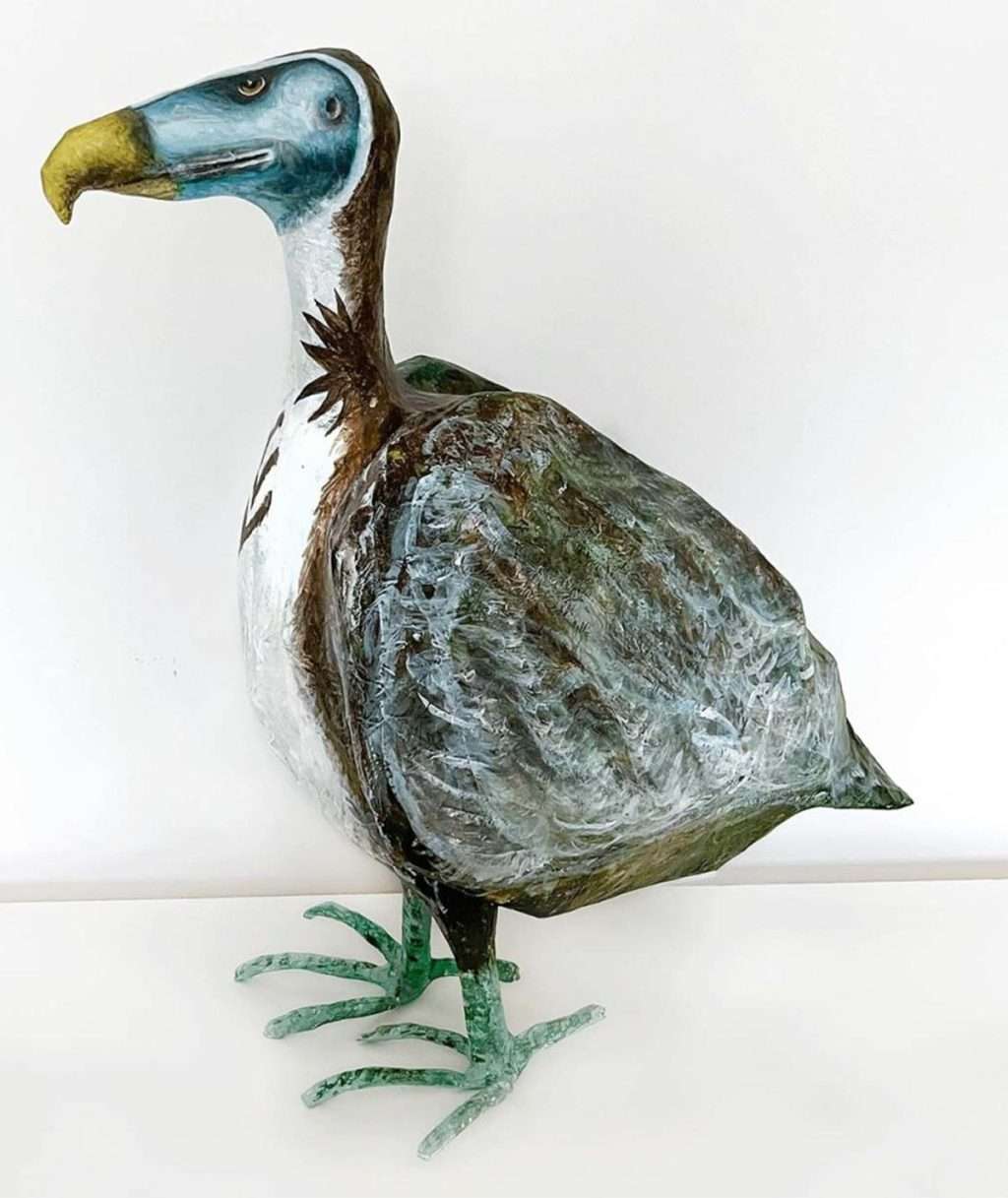 Clara Cabrie, 'Boris', papier mache, curled paper rods and acrylics
