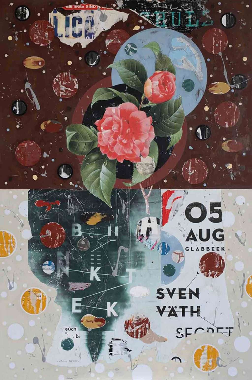 Colin Brown, 'Sven Vath', mixed media on board