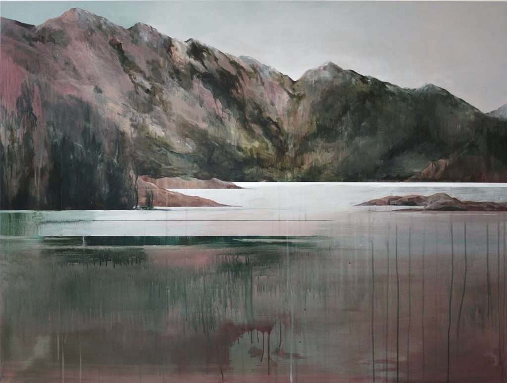 Connie Liebschner, 'Katrine Heather', acrylic, gesso, ink on panel