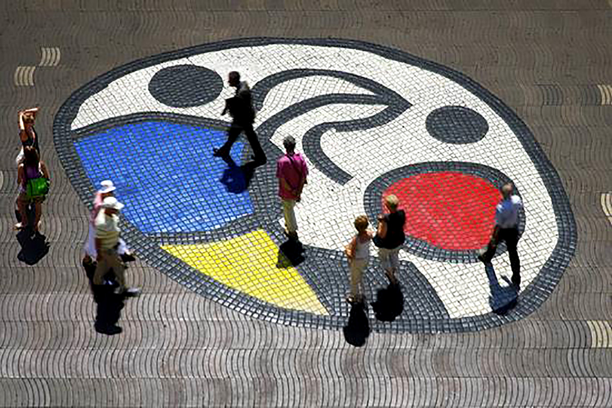 Joan Miró’s Mosaic on La Rambla