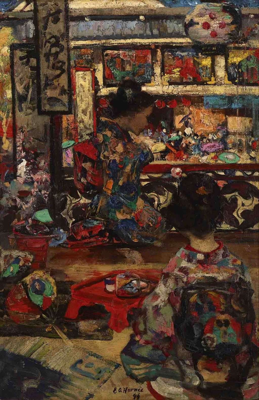 Edward Atkinson Hornel, 'A Japanese Tea Garden'