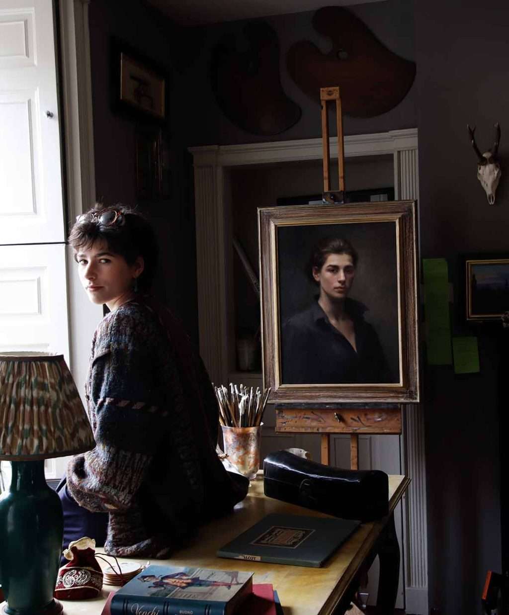 Fergus Devlin, 'Phoebe Stewart Carter in her studio', digital photograph