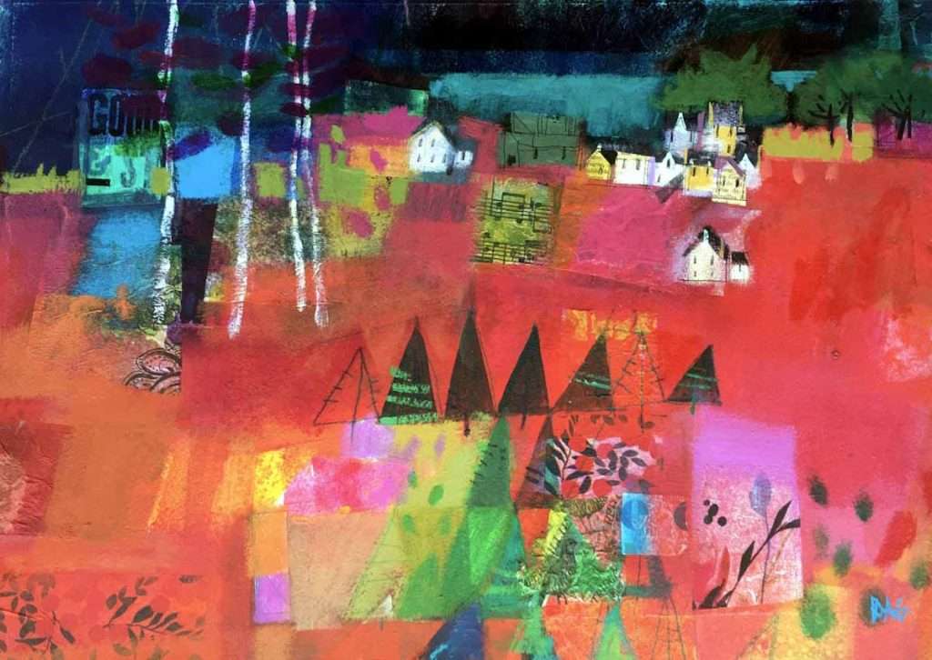 Francis Boag, 'East Coast Reds', acrylic on paper