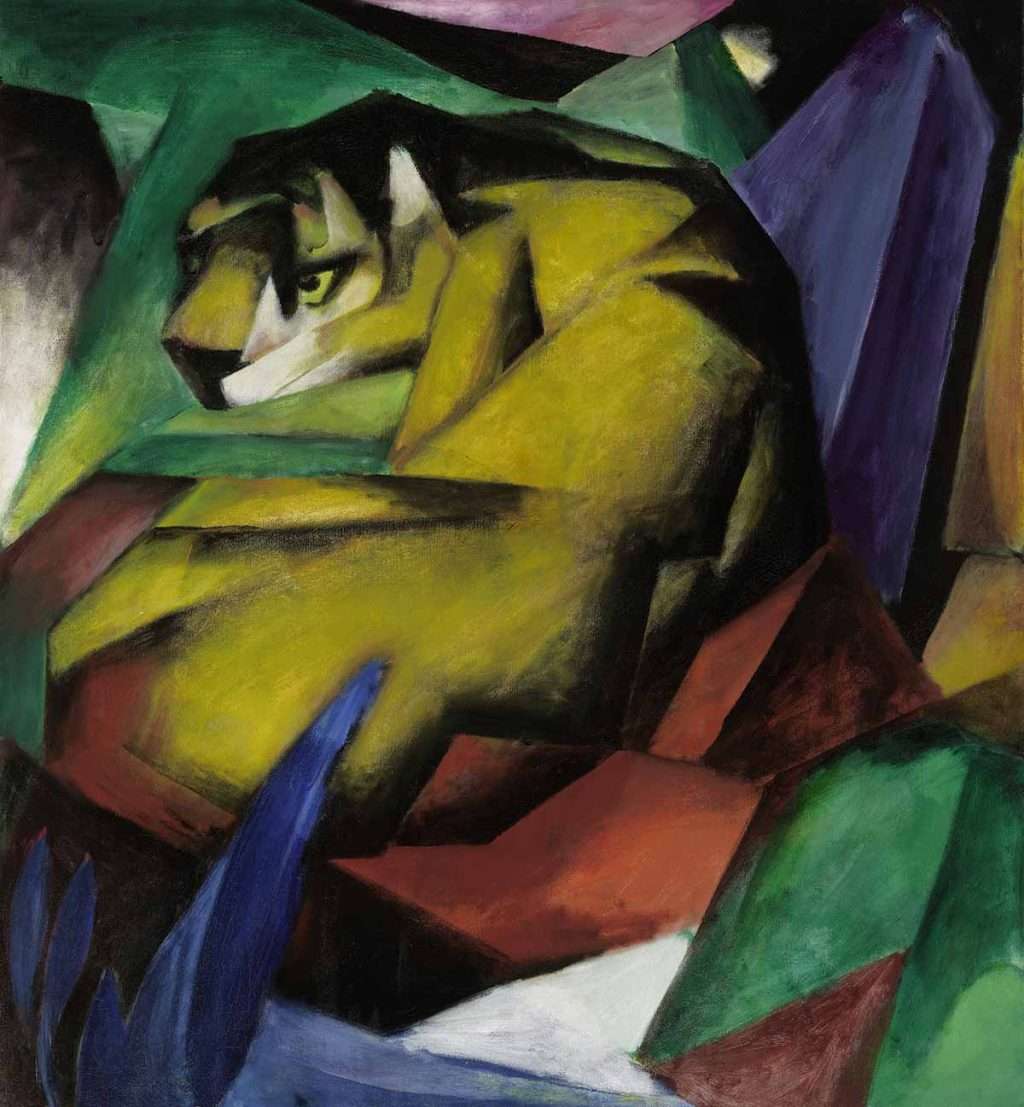 Franz Marc, 'Tiger', 1912. Lenbachhaus Munich, Donation of Bernhard and Elly Koehler