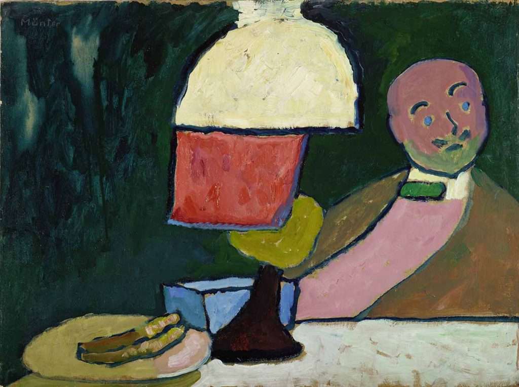 Gabriele Münter, 'Listening (Portrait of Jawlensky)', 1909. Lenbachhaus Munich, Donation of Gabriele Münter, 1957 Â© DACS 2024