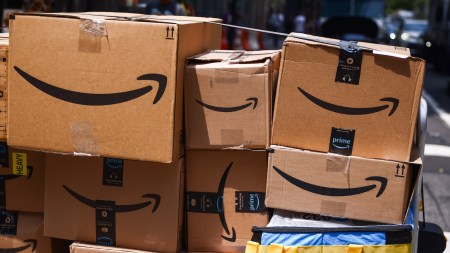 Prime packages being delivered in New York City, 2024
