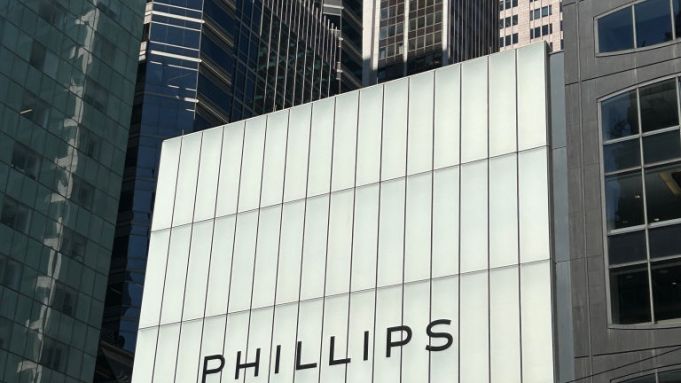 Phillips International Auction House, building exterior, 432 Park Avenue, New York City, New York, USA. (Photo by: Plexi Images/GHI/Universal Images Group via Getty Images)