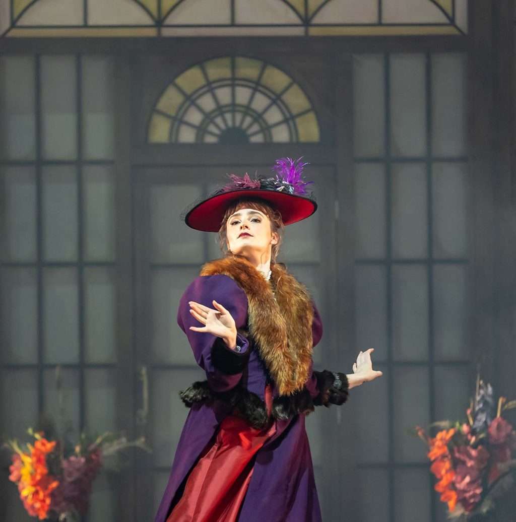 Grace Paulley as Mrs Thorne in Scottish Ballet's Cinders. Credit Andy Ross