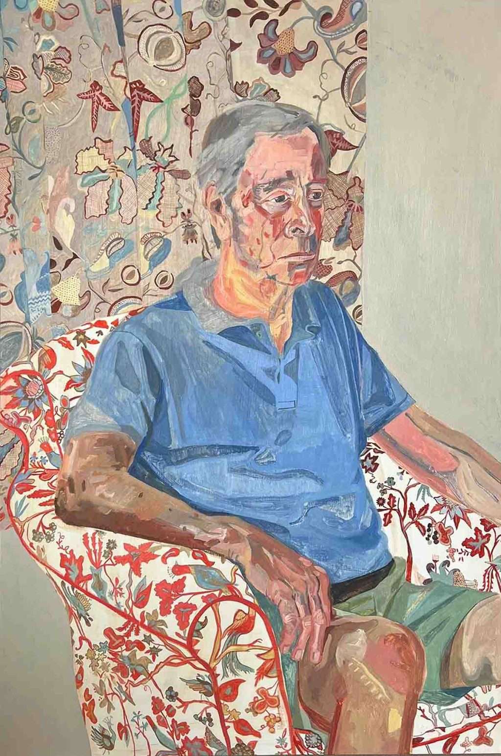 Halla Groves-Raines, 'Victor age 78', oil on board