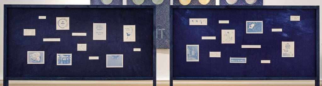 Helen de Main, 'We Want the Moon', screenprints on fabric, paper and mixed media