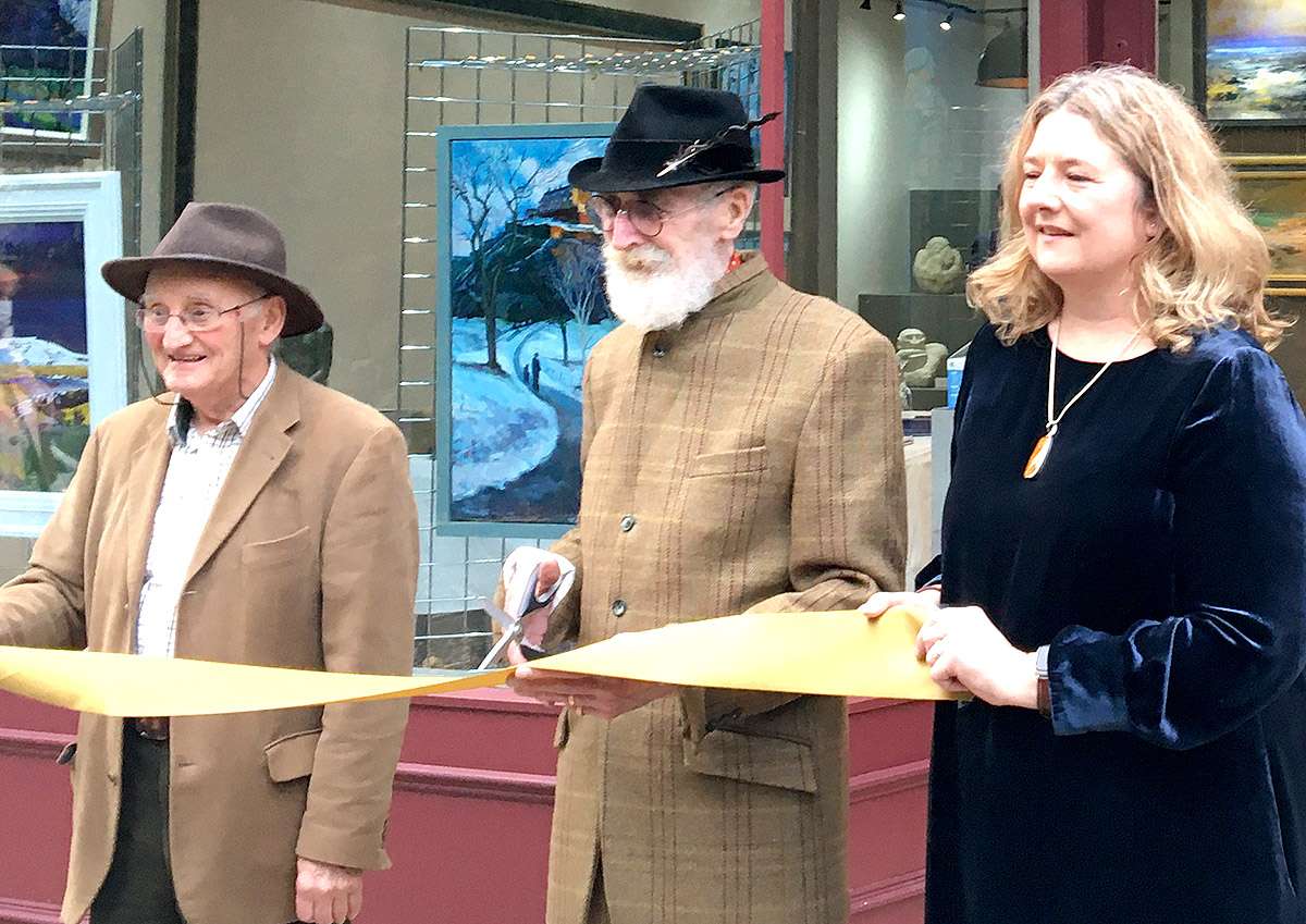 John Byrne opens Colinton Arts' inaugural exhibition, 6th October 2021