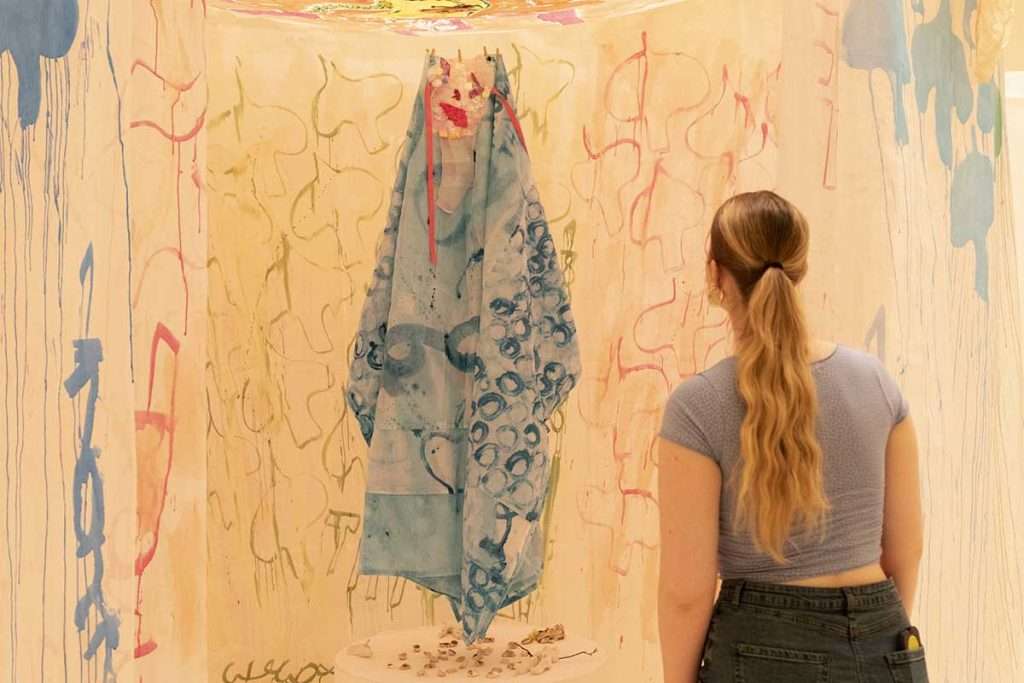 Up close with work by Delaine le Bas at the Tate Britain show.  © Tate. Photo Oli Cowling