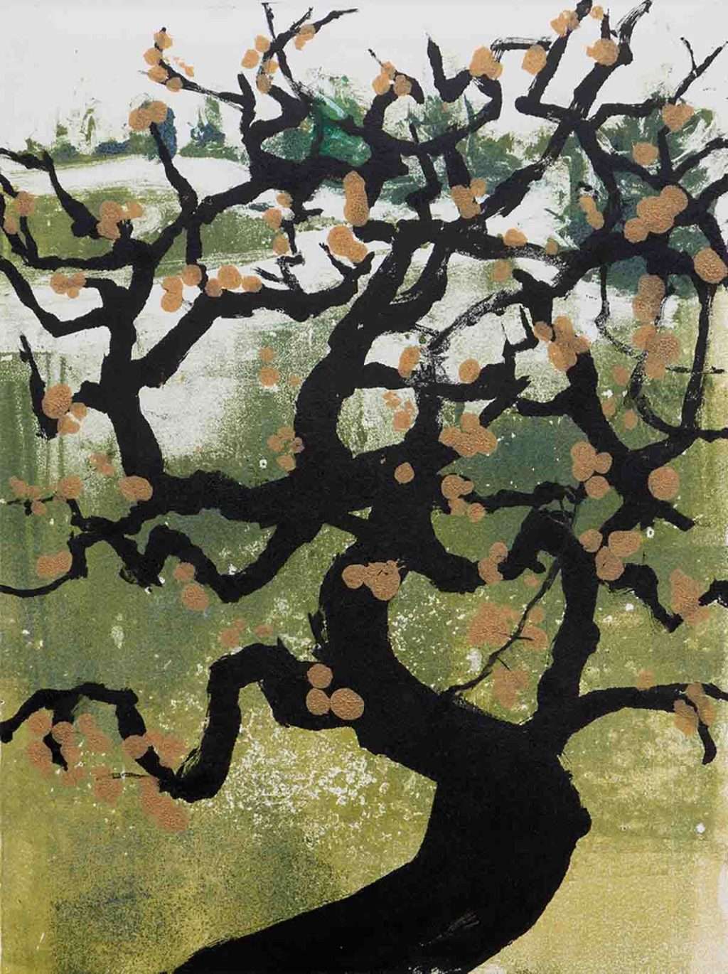 Kate Downie, 'Golden Crabapple', 2024, monotype