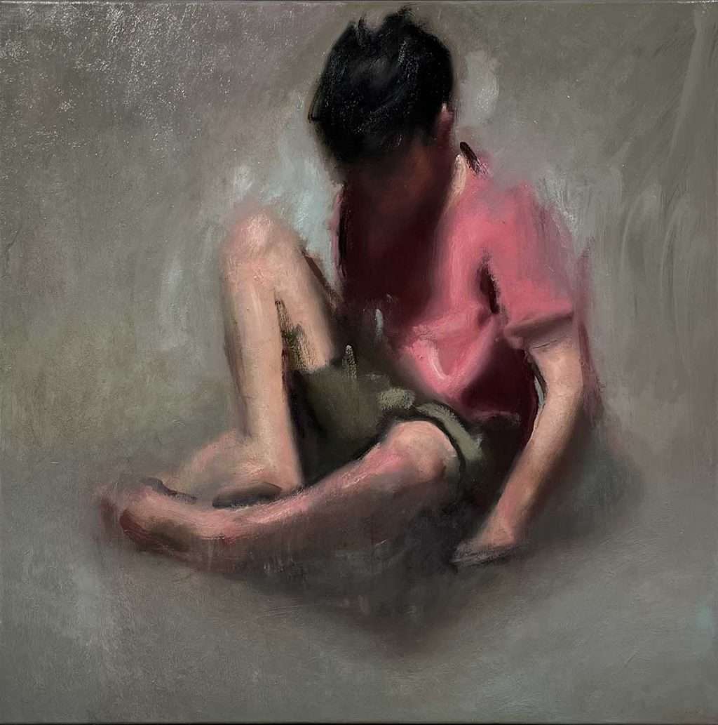 Kevin McFall, 'Boy in the Pink', oil on canvas
