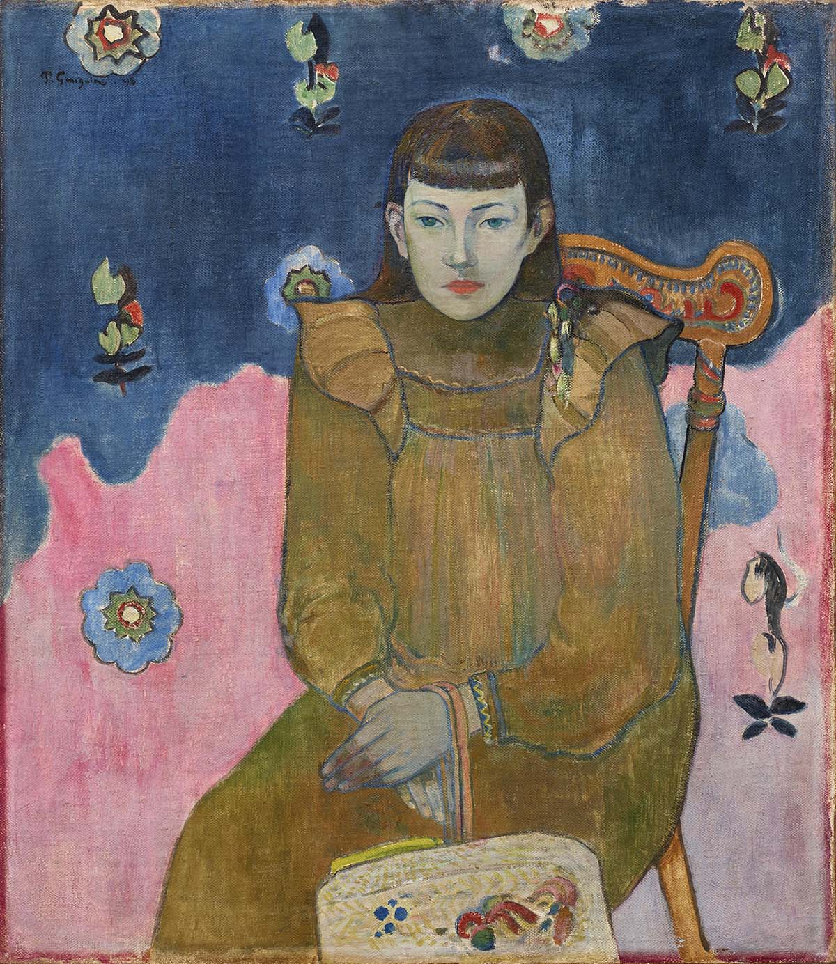 Paul Gauguin, Portrait of a Young Girl, Vaïte (Jeanne) Goupil, 1896, oil on canvas © Ordrupgaard, Copenhagen, Photo: Anders Sune Berg (Royal Academy of Arts)
