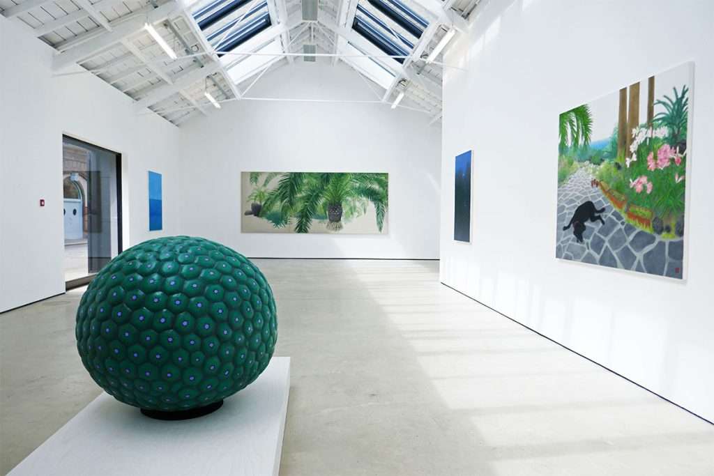 Kim Bohie, 'The Seeds', 2022, colour on FRP, in exhibition at The Modern Institute