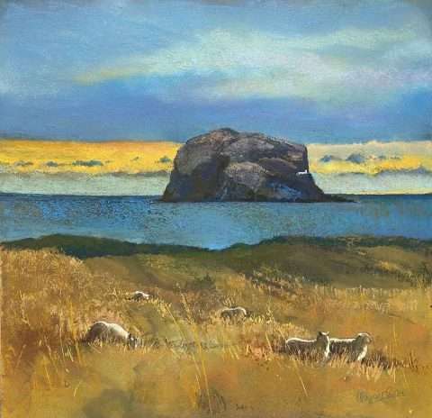 Margaret Evans, 'Grazing by the Rock'
