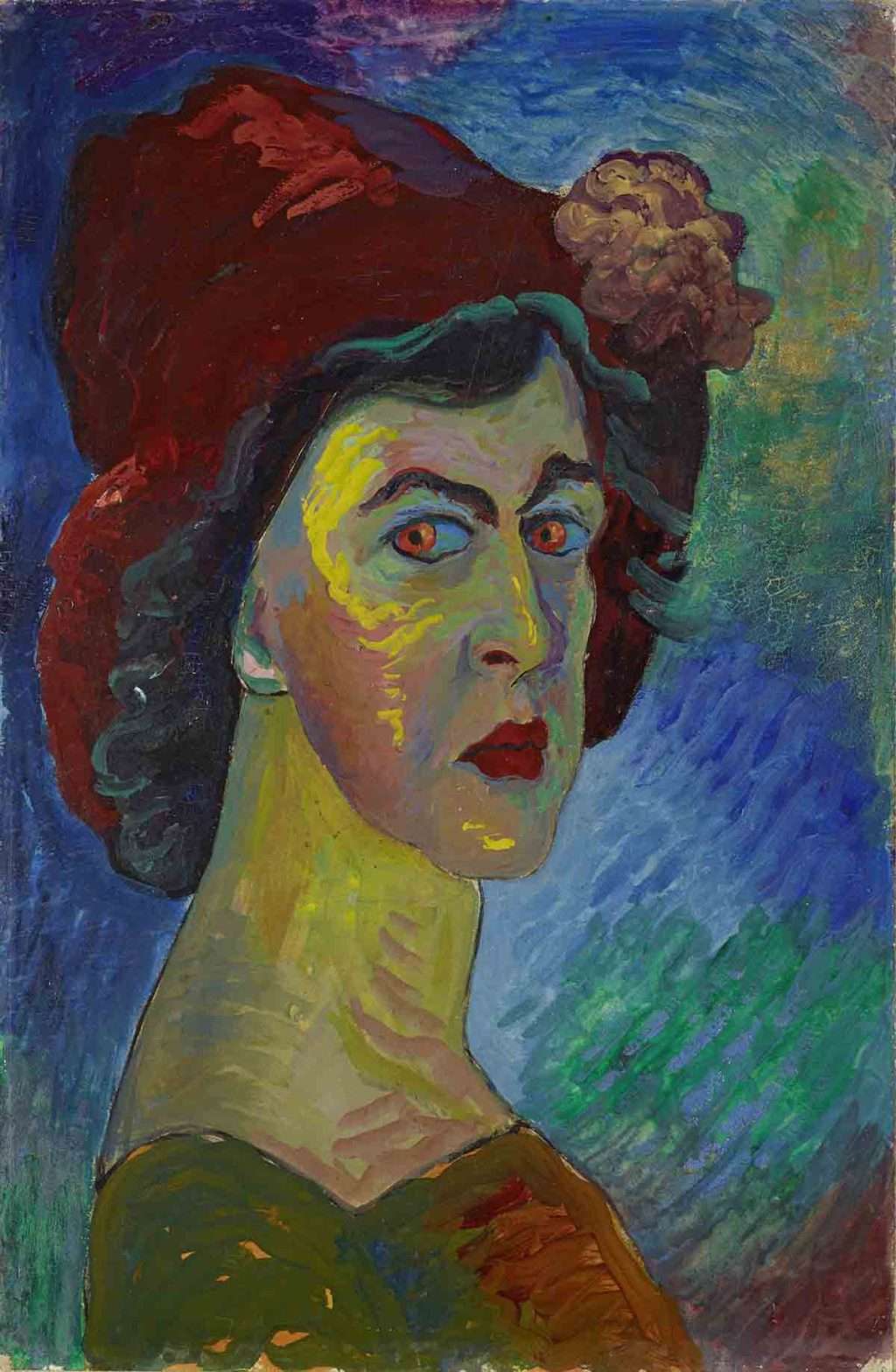 Marianne von Werefkin, 'Self-portrait I', c.1910. Lenbachhaus, Munich