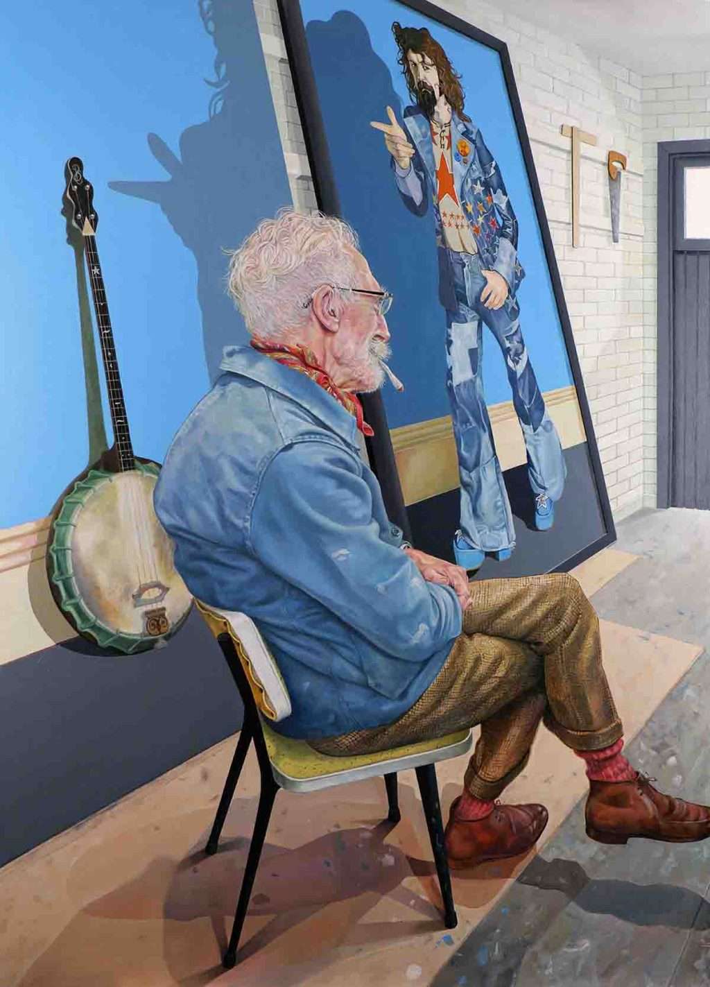 Mark Mulholland, 'The Strange Case of Billy's banjo', oil on board
