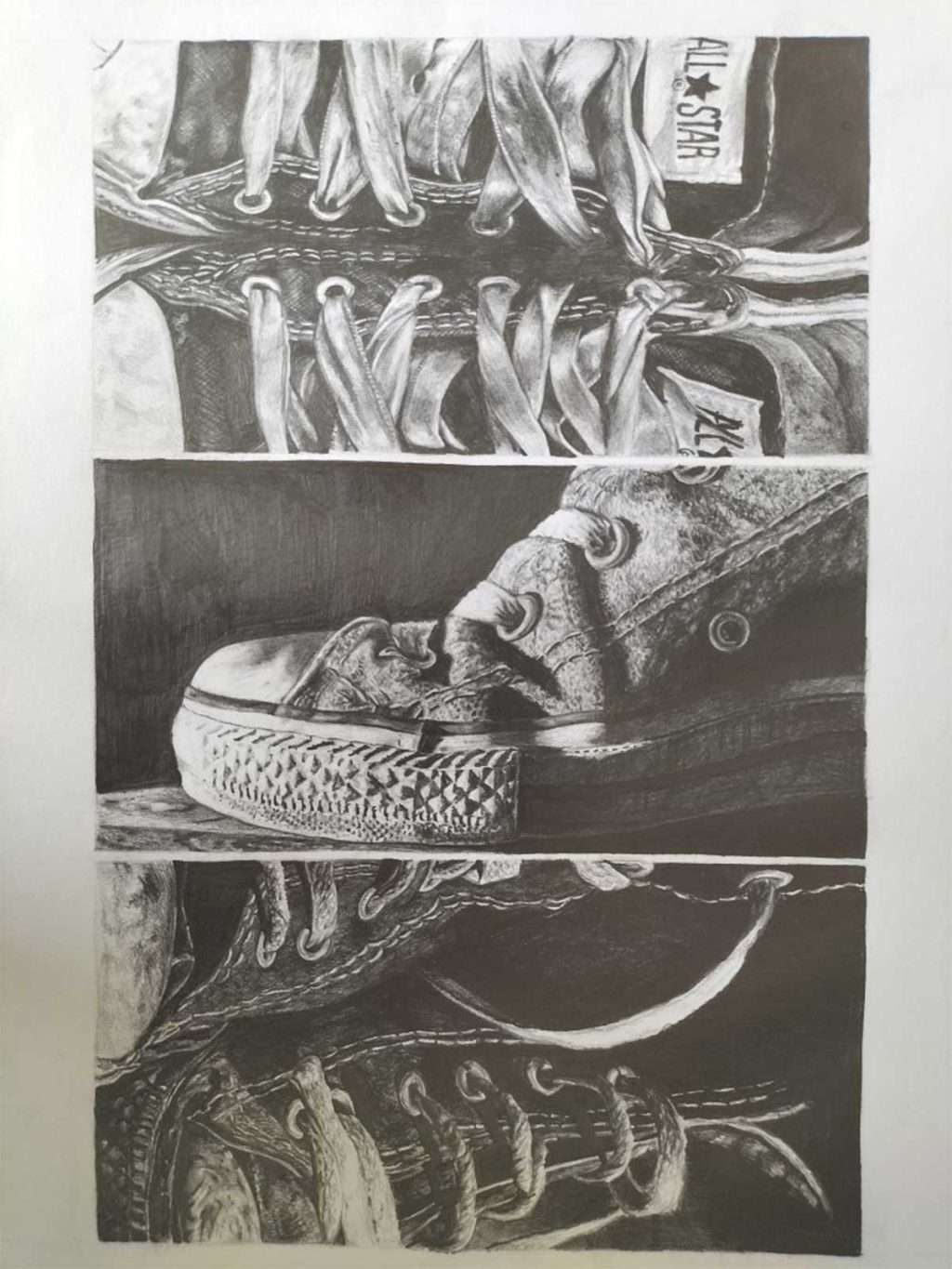 Nadia S, 'Converse Project', pencil drawing