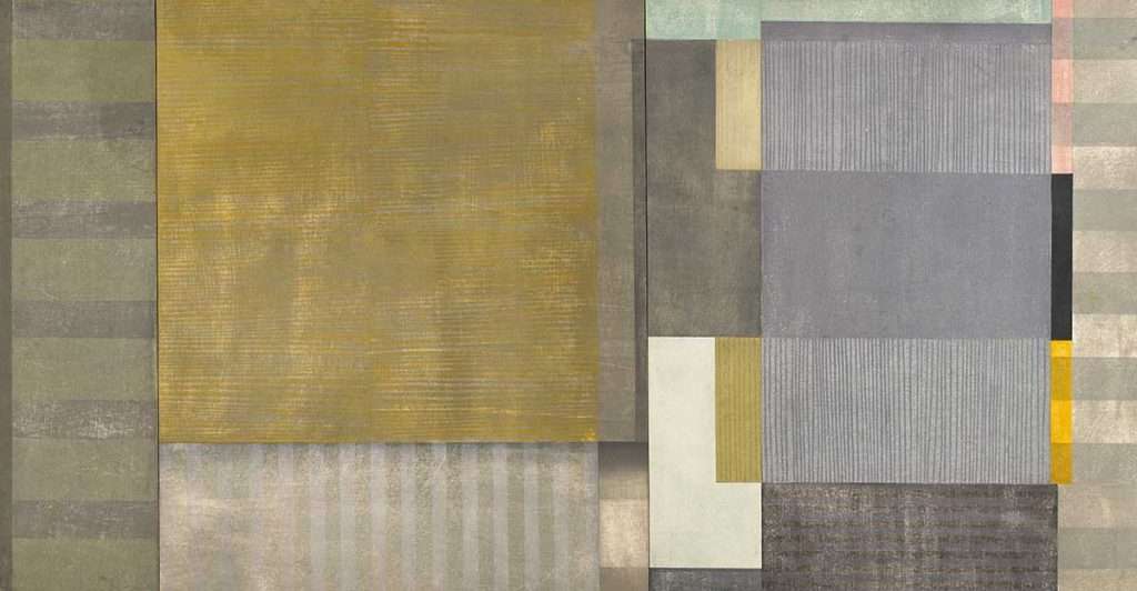 Paul Furneaux RSA, 'Rain City III'. Mokuhanga on panel