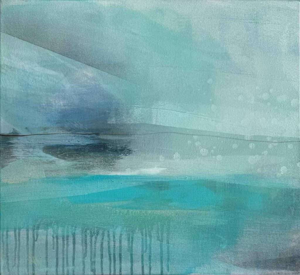 Poppy Cyster, 'Within the Ocean Moment', mixed media on canvas