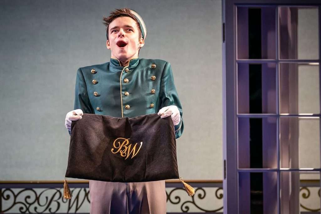 Noah Harrison as 'Giulio'. Photo Marc Brenner