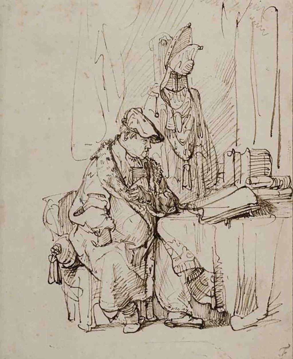 Rembrandt van Rijn, 'An actor, Willem Ruyter, in his dressing room'