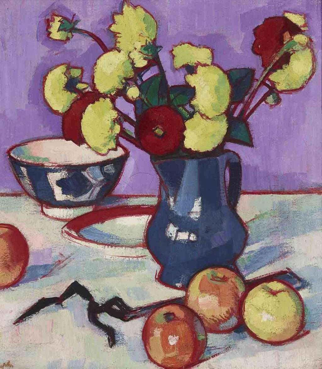 Samuel John Peploe, 'Still Life With Fruit and Flowers'