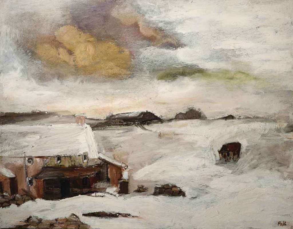 Sheila Fell, 'Snowscape, Cumbria'. Image courtesy of Sheffield Museums Trust. © the estate of Sheila Fell