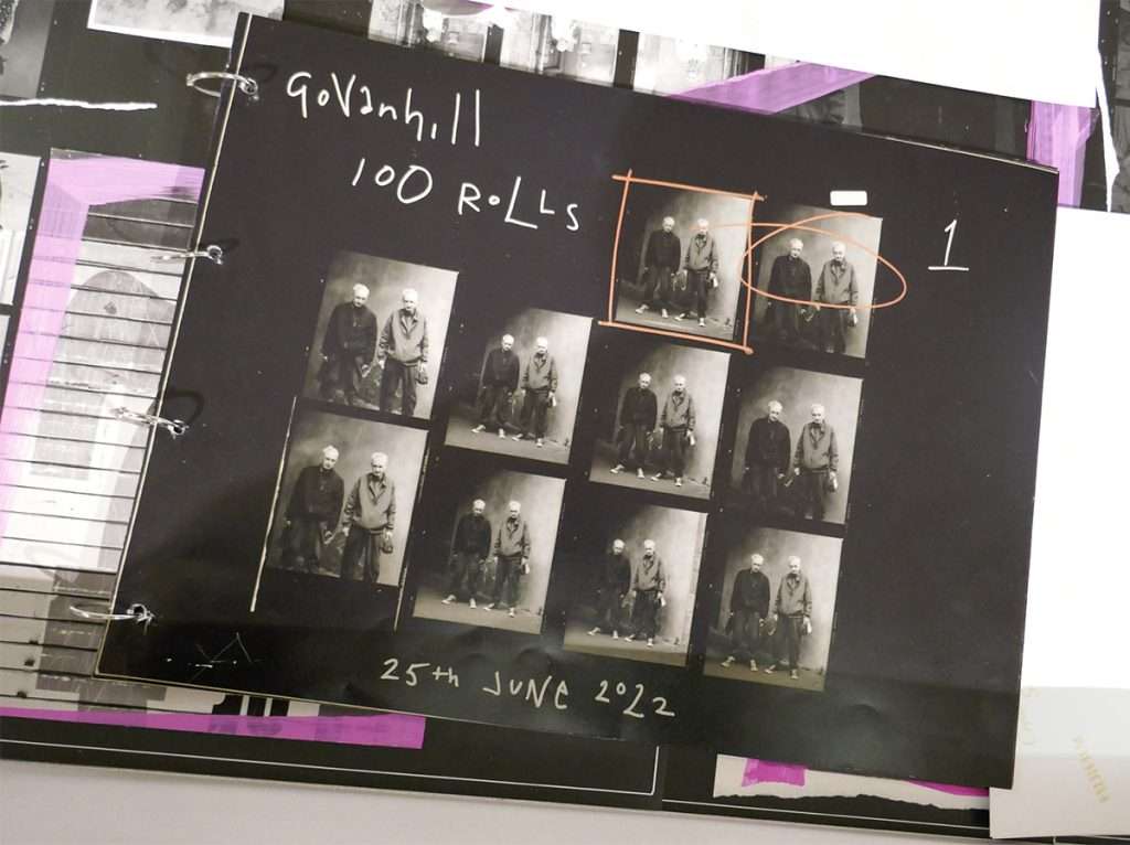 Simon Murphy, 'Govanhill 100 Rolls' contact sheet 1