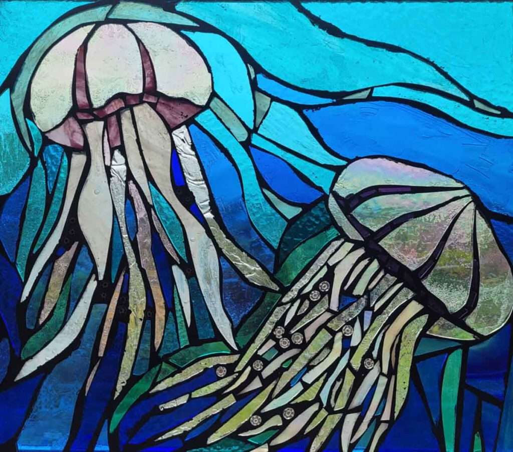 Jellyfish by Lesley J. Bruce was awarded Best in Show at the 2023 Summer Show.
