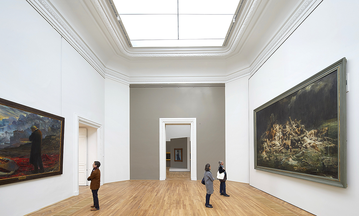 A recently refurbished salon in the Musee d’Arts de Nantes 
