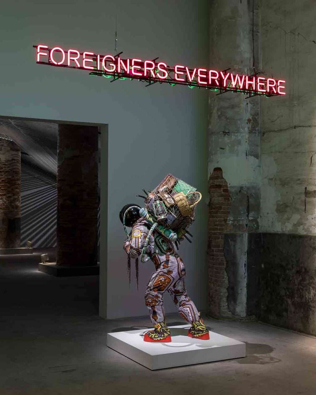 Yinka Shonibare, Refugee Astronaut, Arsenale. Image Marco Zorzanello